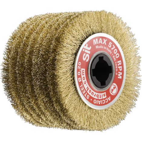 RULLO PER SATINATRICE 100x100x0,30 mm IN ACCIAIO OTTONATO SIT 1362 (1/4)