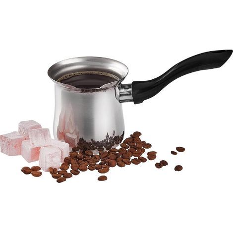 Cafetière turque Cafetière en acier inoxydable Chauffe-babeurre Petite casserole pour la plaque de cuisson (1/5)
