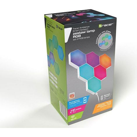 Tracer Hexagon RGB Lampe Multicolor 6 Stück