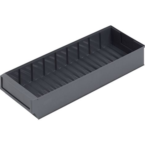 Alutec 66032 Sichtlagerkasten (L x B x H) 500 x 183 x 81 mm Dunkelgrau 1 St. (1/3)