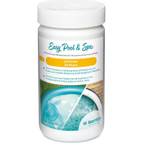 Bayrol – Régulateur de pH de piscine 1,5 kg – Poudre à dissolution rapide – Ajustement pH 7,0 à 7,4 – Compatible avec tous traitements – 1194120