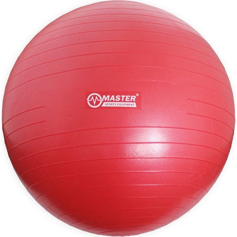 Pelota de gimnasia Master Super Ball de 75 cm, color rojo. (1/3)