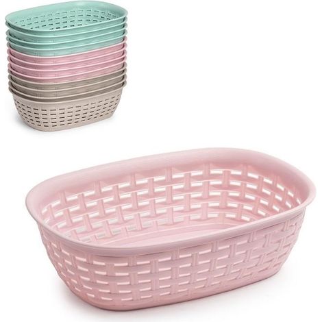 1 Pezzo Cestino Multiuso Cucina o Bagno 25,5 x 18 x 7,3 cm Vari Colori (1/2)