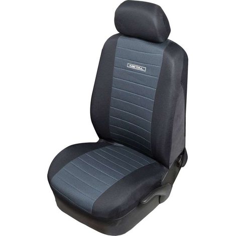Coprisedile Metal singolo anteriore auto nero poliestere ptotezione sedile universale