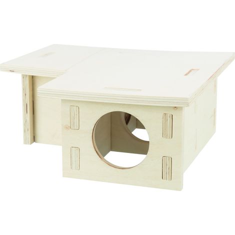 Maison emboitable 3 chambres 30 x 12x 30 cm pour grands hamsters, dègues - Trixie