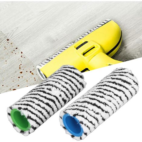Rotolo di spazzole in microfibra lavabili per aspirapolvere FC3, FC3D, FC5, FC5D e FC7, 2 pezzi, ABS nero (1/4)
