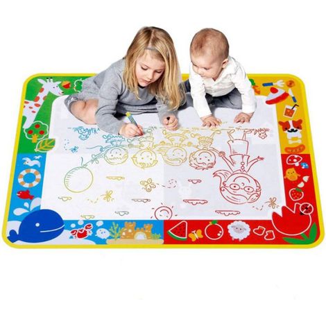 Tapis De Dessin A L Eau - 70 X 100 Cm - Pour Enfants Et Bébés - Réutilisable - 1 Piece (1/4)