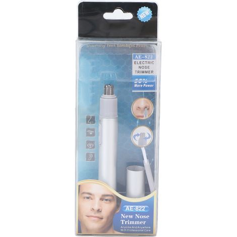 CNAIER Coupe-poils Nez et Oreilles Électrique, Épilateur Portable Sans Douleur, Rasoir de Précision pour Hommes, Nettoyage Facile, Noir (1/5)