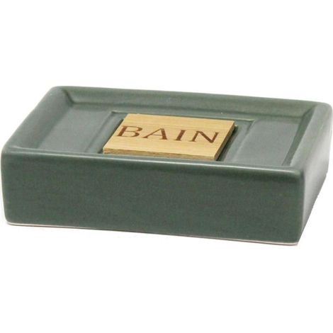 Porte Savon Vintage "Cerawood" 11cm Kaki