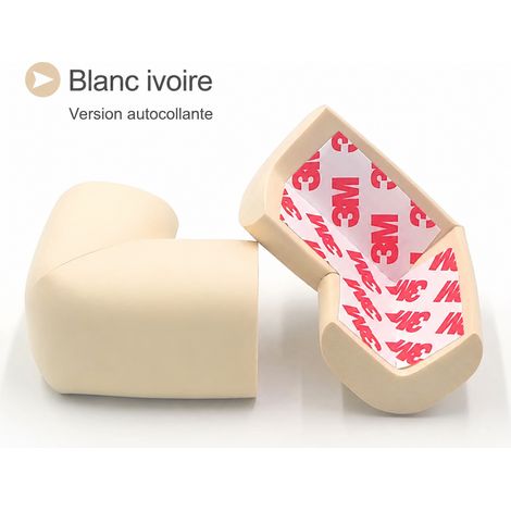 Protège-coin de table en U en mousse NBR pour enfant blanc cassé blanc réf 0301 50 g – Livraison gratuite