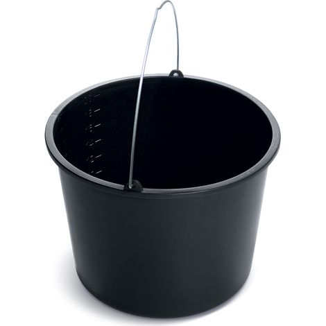 Baueimer 20L schwarz Maurereimer Zementeimer Wassereimer Schutteimer (1/3)