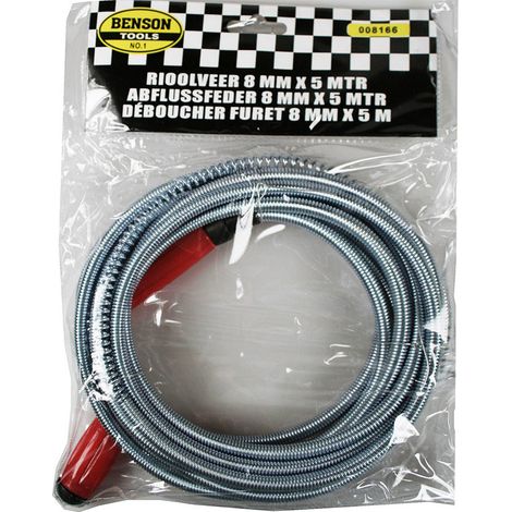Déboucheur D'évier Manuel Spirale Déboucheur Flexible 5m - Benson (1/3)