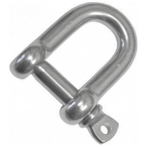 6mm STAINLESS STEEL 316 (A4) D shackle (1/2)