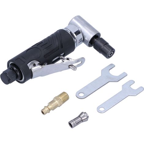 Portable high-power pneumatic polishing machine with a zinc alloy body for craft polishing and rough edge cutting. (1/5)