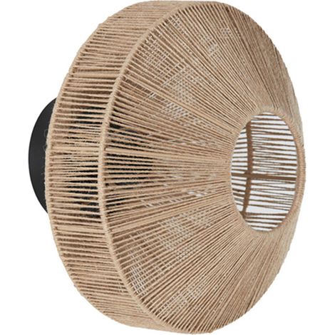 Light & Living - wandleuchte - Lyra - natürlich - jute baumwolle