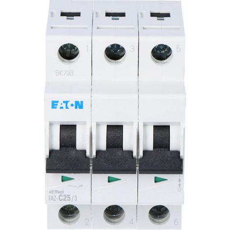 Interruttore automatico 3P C 25A 15kA AC FAZ C25/3 278875 (1/4)