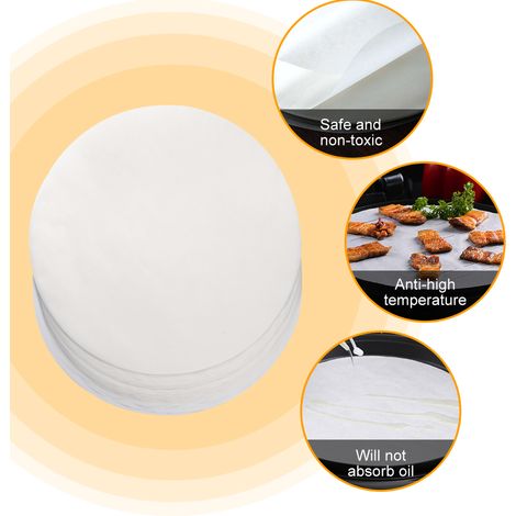 Papier sulfurisé en silicone, papier cuisson, papier aluminium pour barbecue, rond, 26 cm, 100 feuilles - Offre spéciale Amazon Wuhan (1/5)