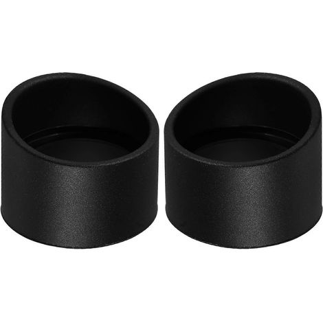 Lot de 2 protections oculaires en caoutchouc de 33 mm pour microscope-3.9X3.9CM-Black (1/3)