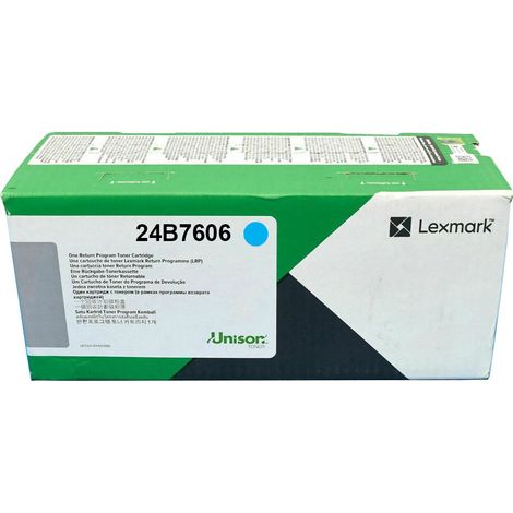 Lexmark 24B7606 cartuccia toner 1 pz Originale Ciano