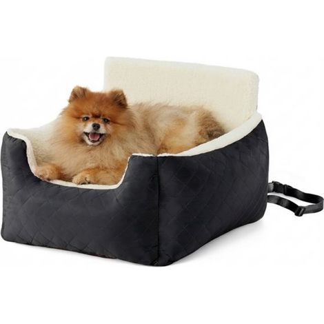 Waschbarer Hundeautositz mit Gurt – Hundetransportbox für Auto und Rücksitz – Hundetransportbox – Hundesitz – Hundekorb (1/5)