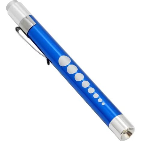 (Bleu - Tête concave - Lumière jaune) Mini lampe stylo médicale - Lampe torche LED portable - Convient aux médecins et aux infirmières pour le diagnostic (1/2)