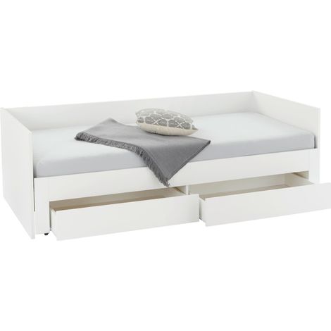 Mömax Ausziehbett Jan Weiss ca. 90-180x200cm (1/4)