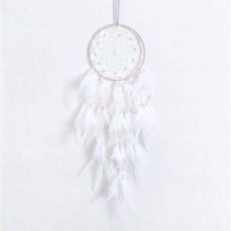 Attrape-rêves blanc, arbre de vie, décoration murale, cristal de roche aux vertus curatives naturelles, attrape-rêves artisanal pour la décoration de chambre, cadeau fait main - RAPANDA (1/4)