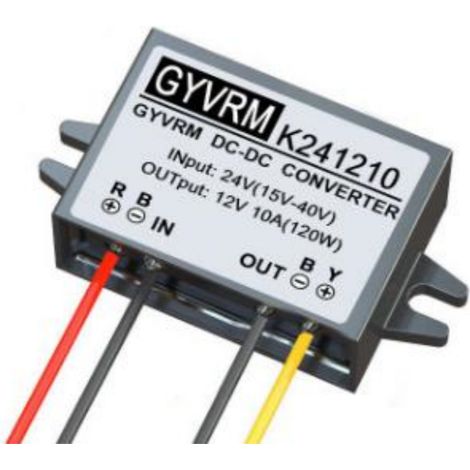 GARRYFIZH Convertisseur de Puissance DC-DC Convertisseur de Puissance DC 24V à DC 12V Module de Convertisseur Abaisseur Régulateur de Tension (10A 120W)