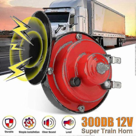Klaxon ultra puissant de 300 dB pour voiture, camion, moto, SUV ou bateau (1/5)
