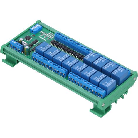 Module relais 12 entrées/12 sorties RS485, composant électronique avec rail DIN N4D8C12 24 V (1/5)