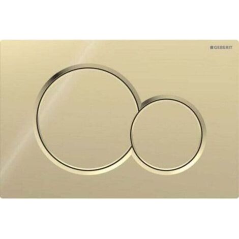 Piastra di azionamento per doppio scarico Geberit Sigma01: ottone zincato speciale (115.770 DT.5) (1/4)