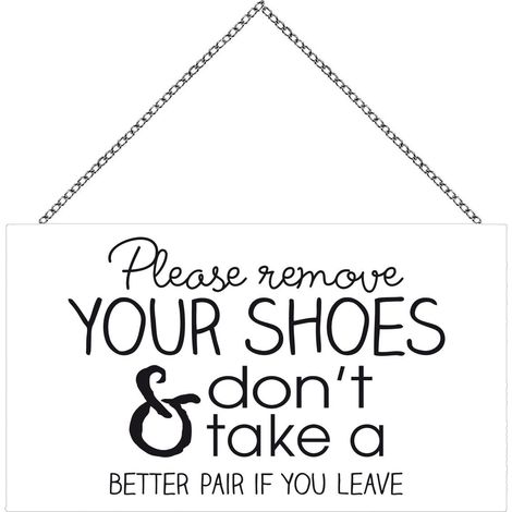 Schild mit Spruch Your Shoes, 23 x 13 cm Wandbilder