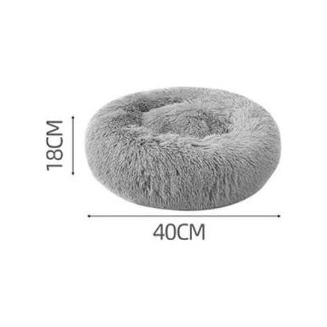 Panier Chien Chat Panière Paniere Coussin Lit Hiver Rond Peluche Grand pour Animal Domestique Chiot Chaton Minou 40cm MOONSTARS (1/4)