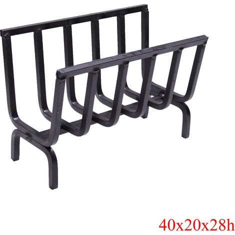 Brucialegna portalegna braciere in ferro per camino e barbecue scegli la misura : 40x20x28h cm