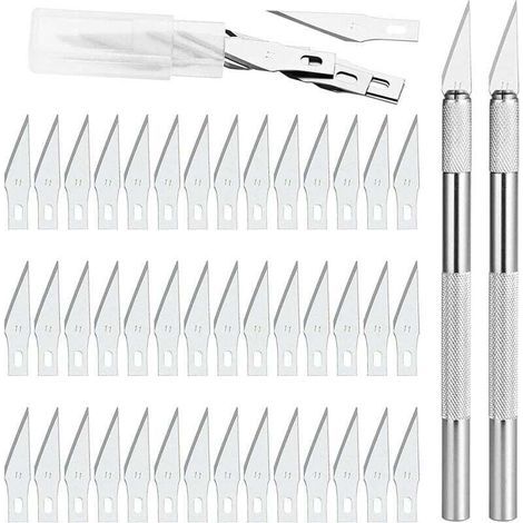 [JAMAIS UTILISÉ] Precision Cutter 2 Scalpel avec 42 lames, Cutter de Précision Couteau pour Découpe de Travail d'art Bricolage (1/4)