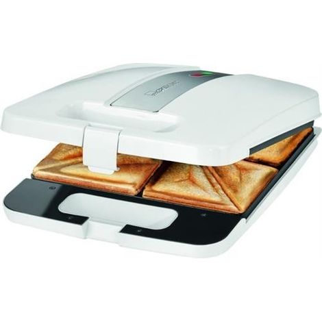 Clatronic ST 3629 aparato para sándwiches blanco compacto