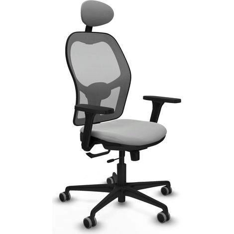 Bürostuhl piqueras y crespo Jorquera hellgrau Kunstleder (1/2)
