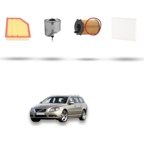 Kit tagliando 4 filtri compatibile con Volvo V70 III 1.6 D2 84kw Dal 2011 (1/5)