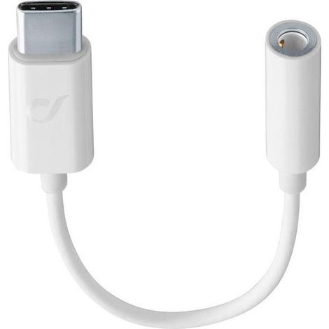 Vivanco MUSICENABLERTYPECW cable de audio 0,15 m USB C 3,5mm Blanco (1/3)