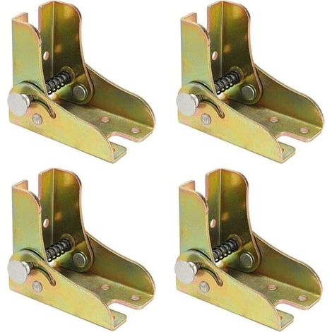 4-teiliges Set klappbarer Tischbeine, Scharniere für klappbare Tischbeine, Scharnierbeschläge, Scharniere für klappbare Möbel, für Tische, Betten und Möbel mit Mechanismus