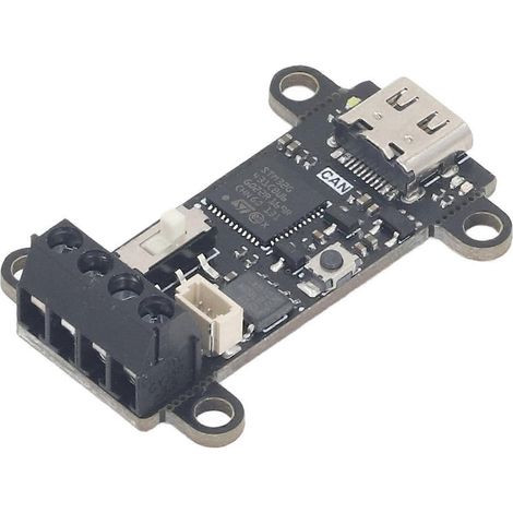 Convertisseur USB-CAN avec trou de montage pour vis M3, outil de débogage de bus SLCAN CANable V2.0 (1/4)