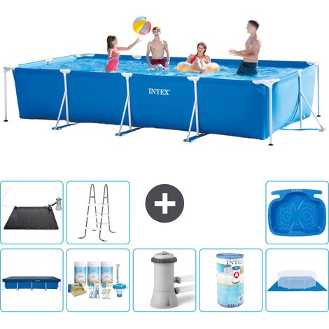 Intex Piscina con struttura Rettangolare - 450x220x84 cm - 7-pezzi S30295 (1/4)