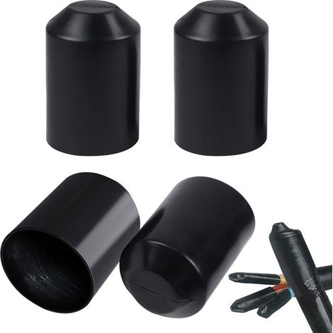 Gaine Thermorétractable Capsules Gaine Retractable Étanche pour Fil Électrique 40mm Diamètre Tube Thermorétractable Protection D'isolation Étanche pour Les Extrémités de Câble (1/5)