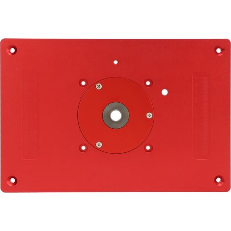 Plaque d'insertion pour table de défonceuse en alliage d'aluminium haute précision pour le travail du bois (1/5)