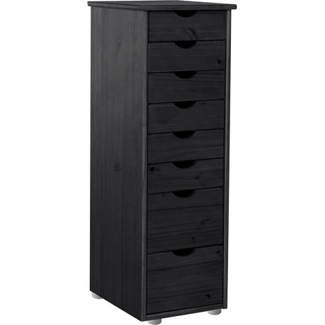 Gava Commode 8 tiroirs noir (1/5)
