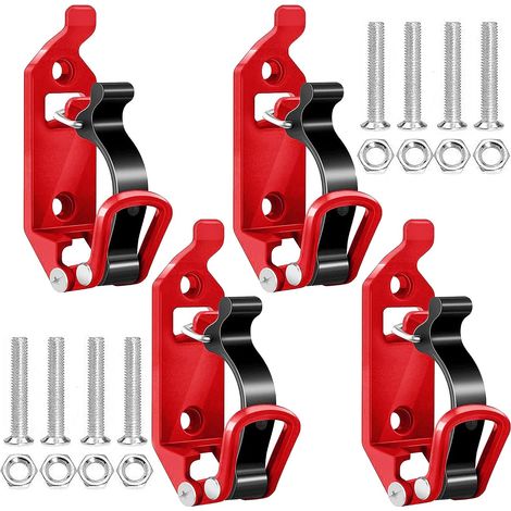 Pack Excavator Brackets for Truck Shovel Bracket for Roof Bars Wall Mounted Broom Holder Shovel Holder for Off-Road Accessories Garden Tools Hanging with Screws and (1/5)