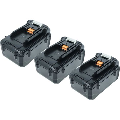 vhbw 3x Akku kompatibel mit Makita UH550DZ, UH550DWB, UH650DWB, UH650 Werkzeug (3000 mAh, Li-Ion, 36 V)