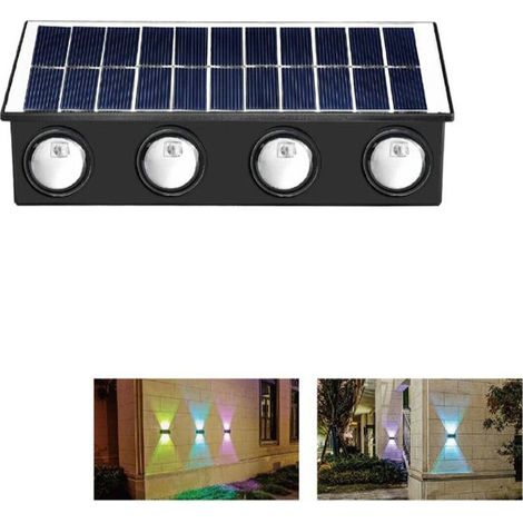 8LEDSOLARWANDLEUCHTEIP65RGBGARTENTE-B0579