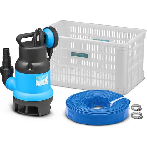 Kit pompe vide caves eaux chargées 400W + tuyau d évacuation 10M - Ekko Pumps