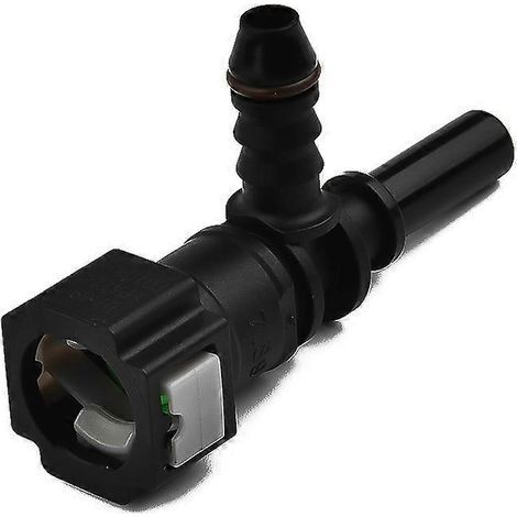 Raccord en T rapide en nylon noir Bundy pour conduite de carburant femelle ID6, haute étanchéité et déconnexion facile. (1/5)